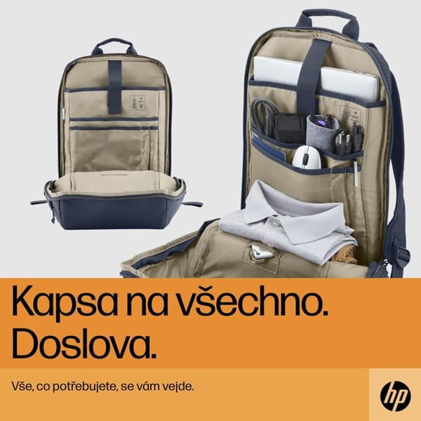 HP Travel 18l Laptop Ryggsäck Blå Natt 15.6