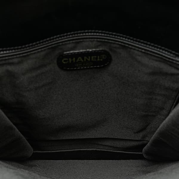 Pre-owned Chanel CC Lambskin Backpack Black
