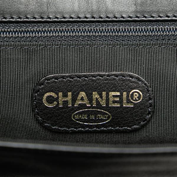 Pre-owned Chanel CC Lambskin Backpack Black