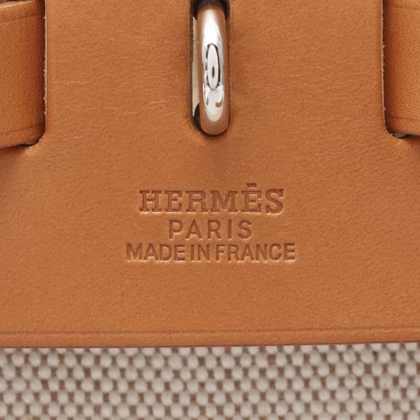 Pre-owned Hermès Toile Herbag Backpack PM Brown