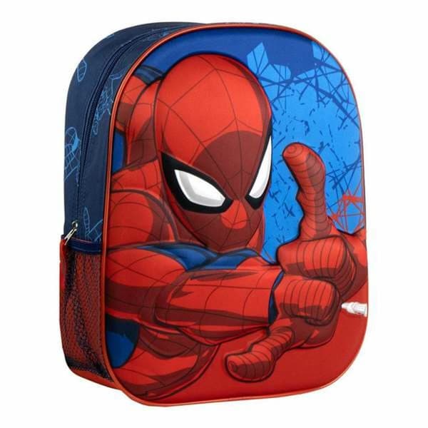3D Koululaukku Spider-Man Sininen 25,0 x 31,0 x 10,0 cm