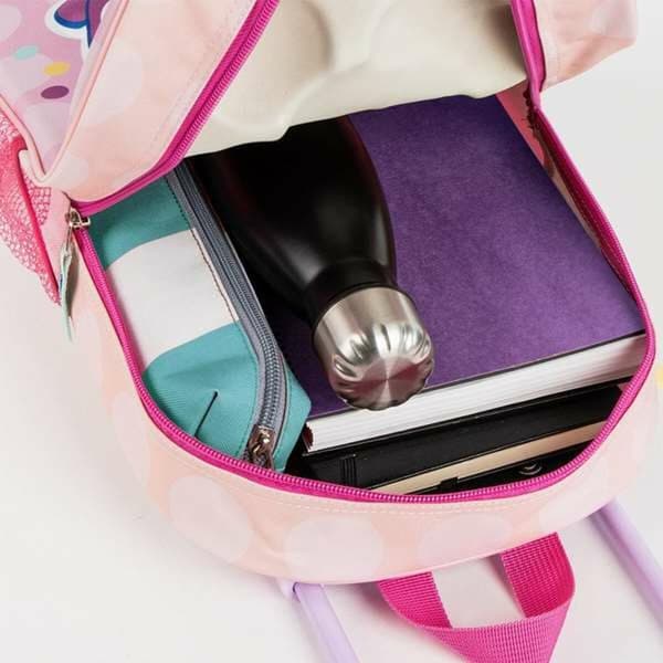 3D Skoletaske med Hjul Minnie Mouse Pink 25,0 x 31,0 x 10,0 cm