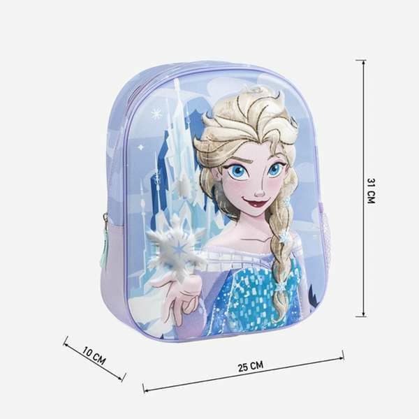 3D Koululaukku Frozen Sininen 25,0 x 31,0 x 10,0 cm