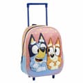 Miniatyrbillede 1 af 5: 3D Skoletaske med Hjul Bluey Pink 25,0 x 31,0 x 10,0 cm