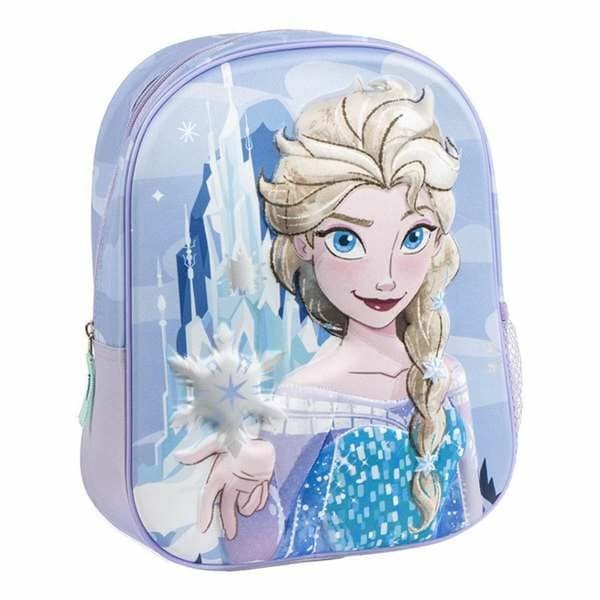 3D Skolebag Frozen Blå 25,0 x 31,0 x 10,0 cm