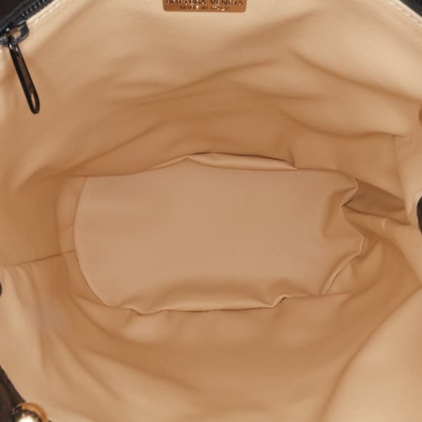 Pre-owned Bottega Veneta Nappa Intrecciato Drawstring Backpack Black