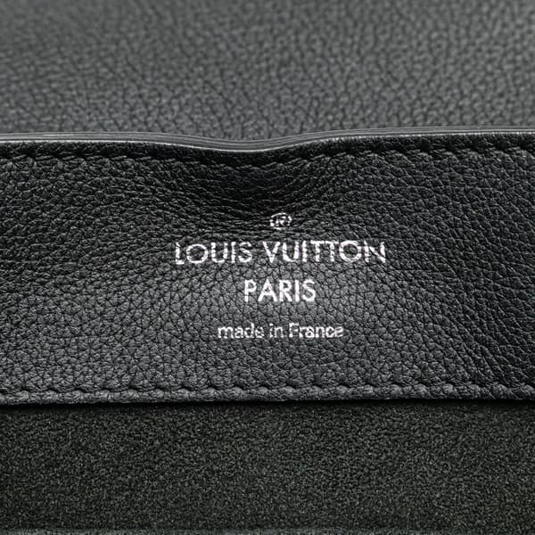 Pre-owned Louis Vuitton Taurillon Lockme Backpack Black