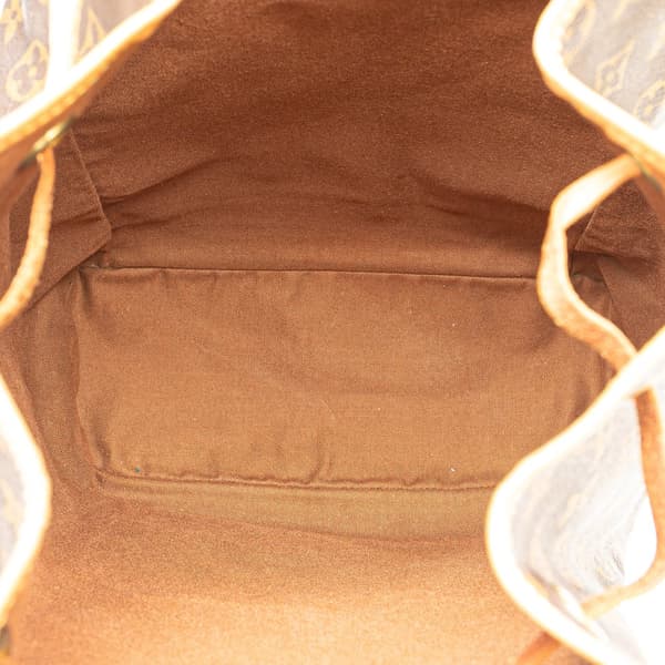 Pre-owned Louis Vuitton Monogram Montsouris GM Brown