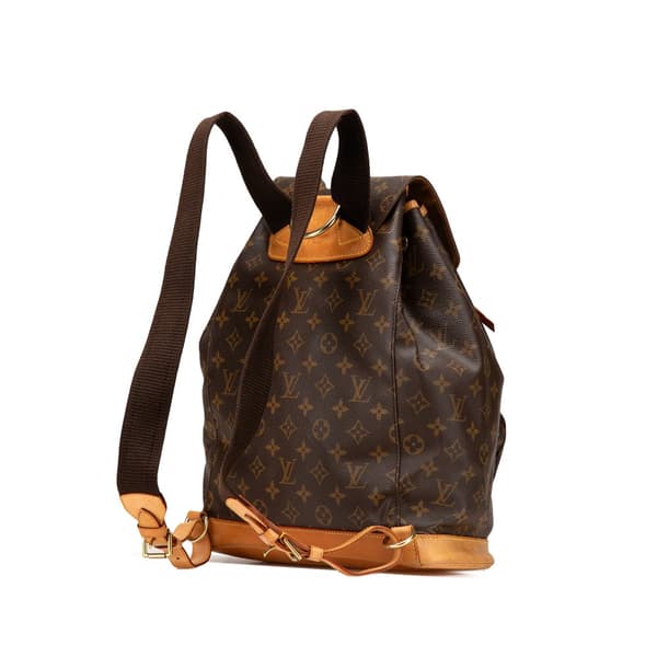 Pre-owned Louis Vuitton Monogram Montsouris GM Brown