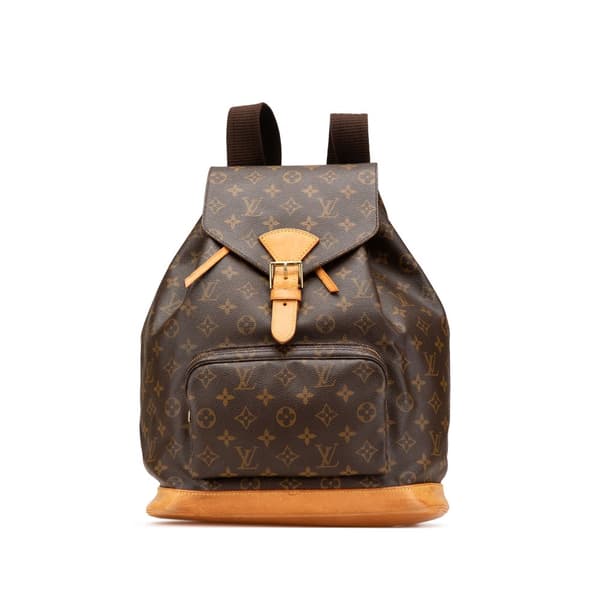 Pre-owned Louis Vuitton Monogram Montsouris GM Brown