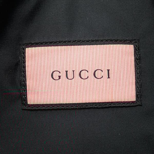 Pre-owned Gucci Leather Gucci Ghost Drawstring Backpack Red