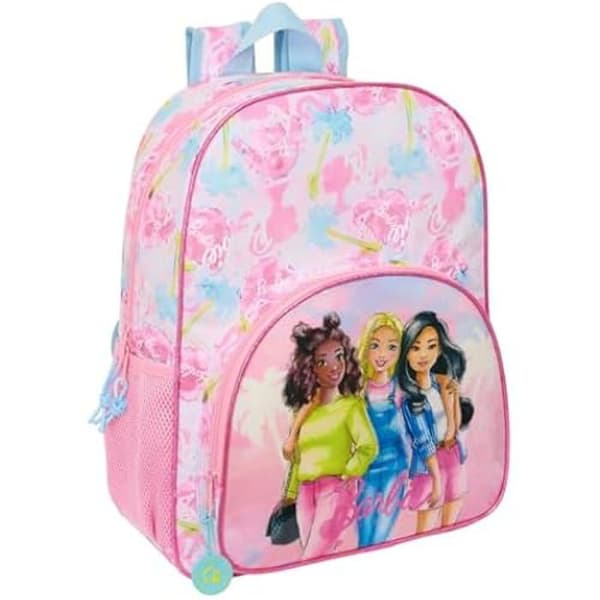 Skolväska - SAFTA - BARBIE PAINTERLY - Anpassningsbar för vagn - För flickor - Grundskola