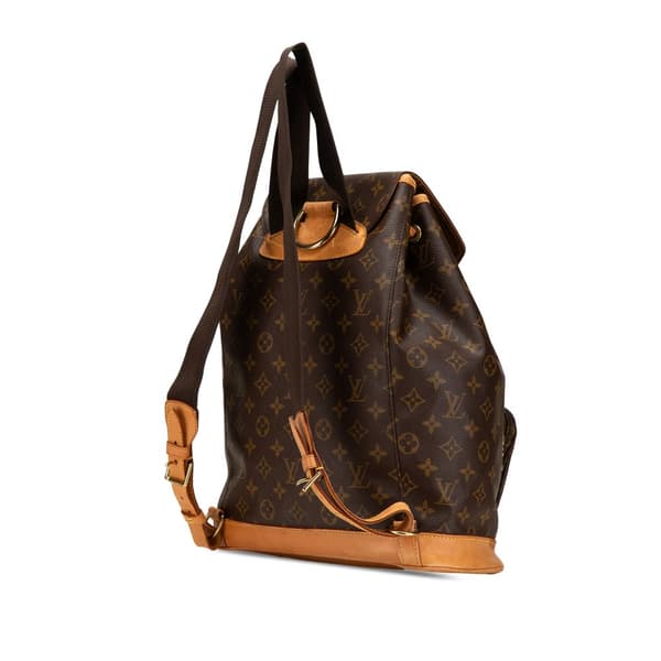 Pre-owned Louis Vuitton Monogram Montsouris GM Brown
