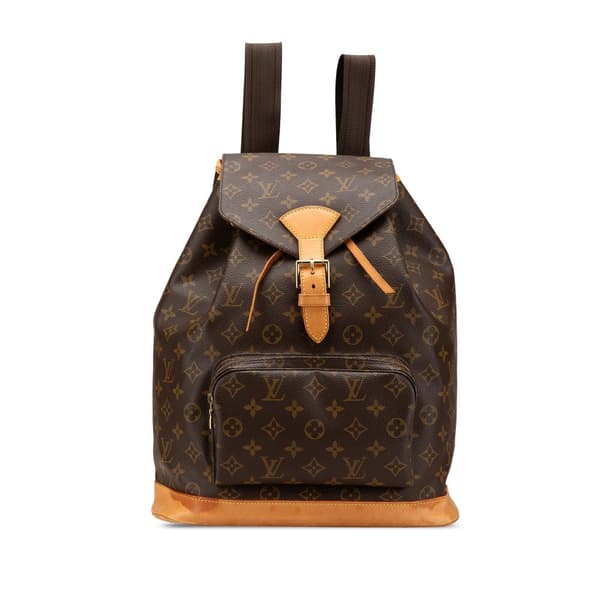 Pre-owned Louis Vuitton Monogram Montsouris GM Brown