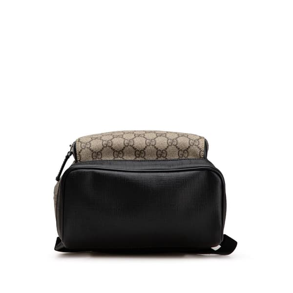 Pre-owned Gucci Small GG Supreme Eden Day Backpack Brown