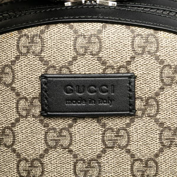 Pre-owned Gucci Small GG Supreme Eden Day Backpack Brown