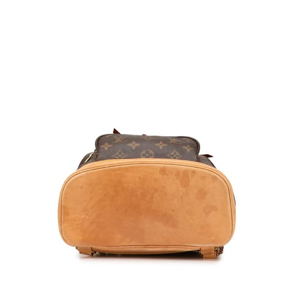 Pre-owned Louis Vuitton Monogram Montsouris MM Brown