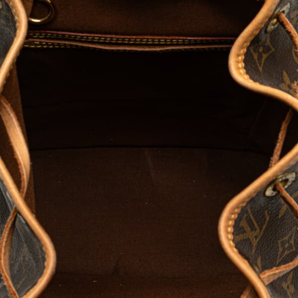 Pre-owned Louis Vuitton Monogram Montsouris MM Brown