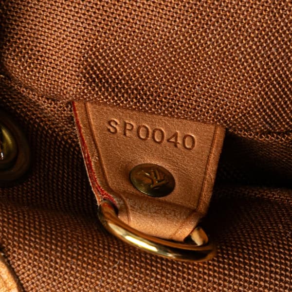 Pre-owned Louis Vuitton Monogram Montsouris MM Brown