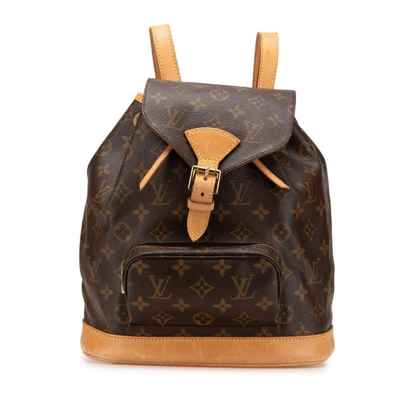 Pre-owned Louis Vuitton Monogram Montsouris MM Brown