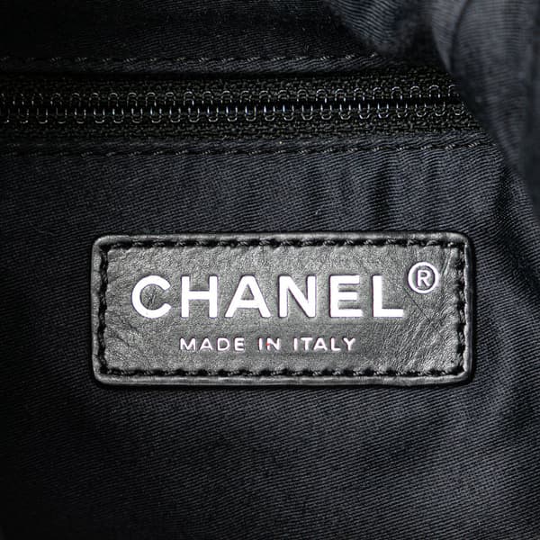 Pre-owned Chanel Large Calfskin Backpack is Back Black
