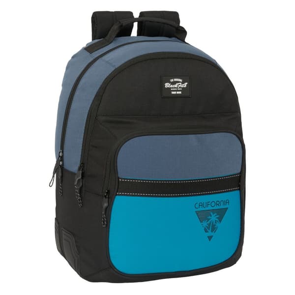Skolebag BlackFit8 California Blå Svart 32 x 42 x 15 cm