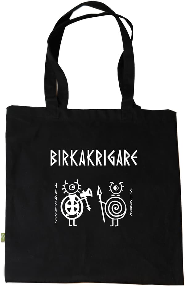 Tote bag: Birka Warriors -  Hagbard & Signe - Viking Art Collection