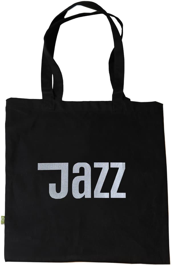 Tote bag: Jazz - Swedish Jazzline Collection - ECO - Silver Print
