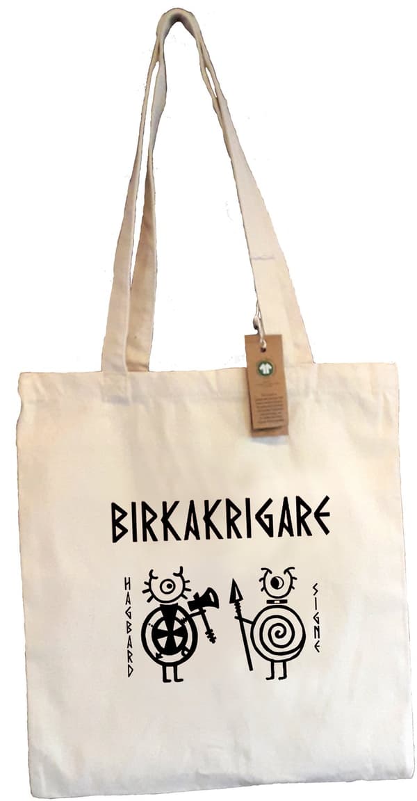 Tote bag: Birka Warriors - Hagbard & Signe - Viking Art Collection
