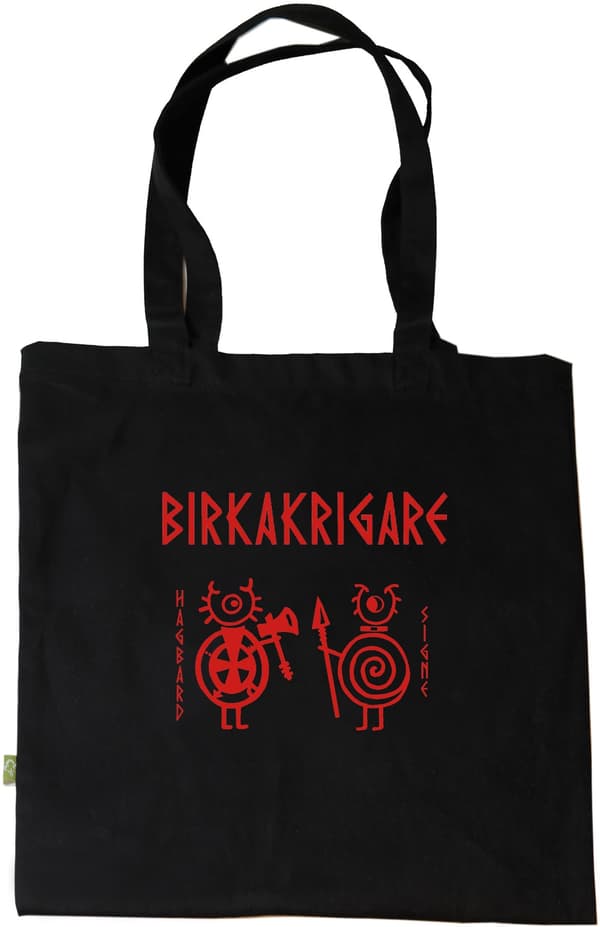 Tote bag: Birka Warriors -  Hagbard & Signe - Viking Art Collection