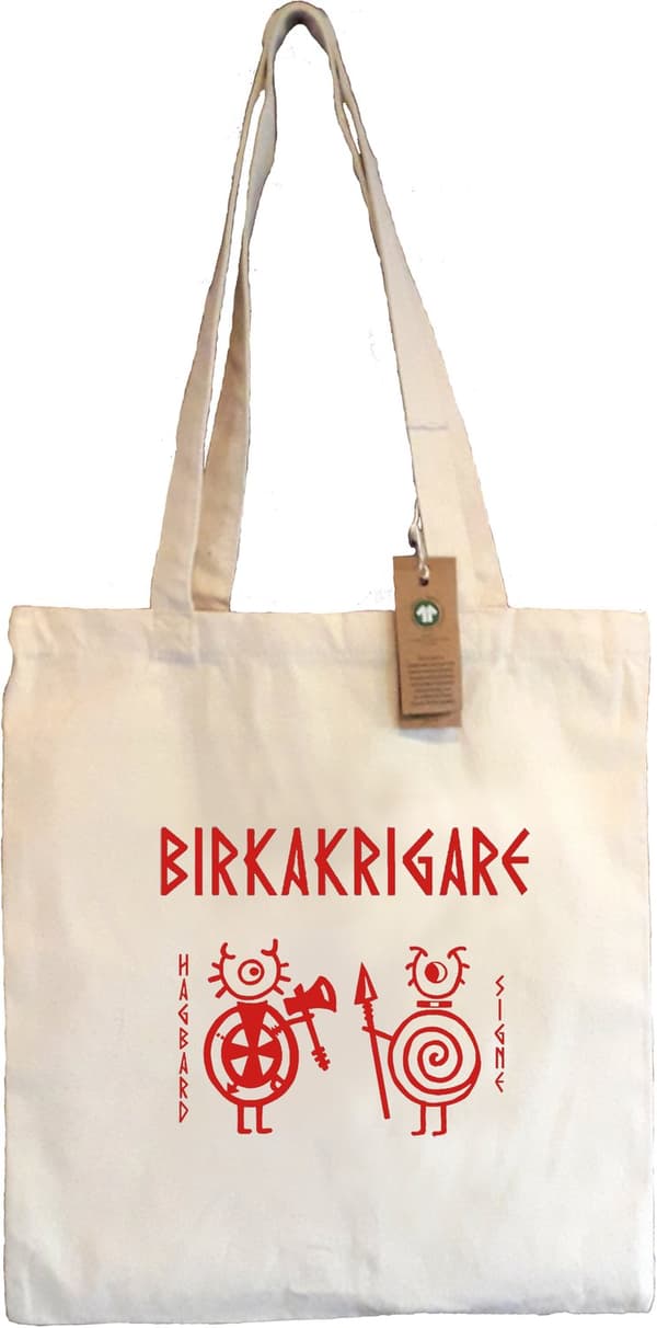 Tote bag: Birka Warriors -  Hagbard & Signe - Viking Art Collection