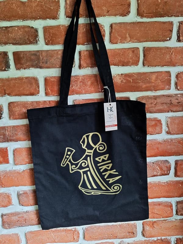 Tote bag: Valkyria - Viking Art Collection - Gold Print