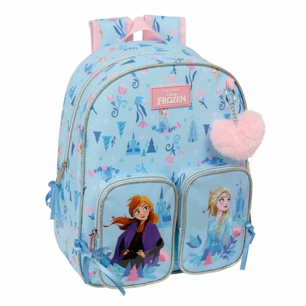 Skolebag Frozen Ice magic Lyse Blå 28 x 34 x 10 cm