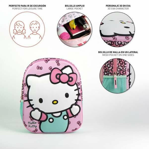 Skoletaske Hello Kitty Pink 25,0 x 31,0 x 10,0 cm