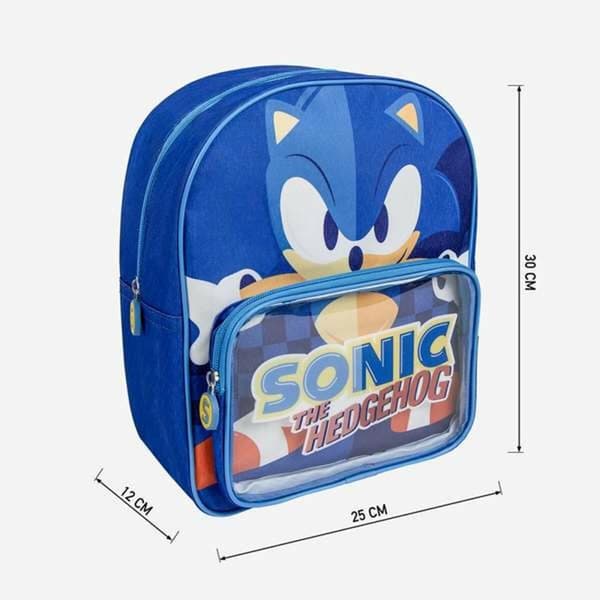 Skolebag Sonic Blå 25,0 x 30,0 x 1,2 cm