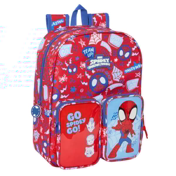 Skolebag Spider-Man Rescue Blå Rød 26 x 34 x 11 cm