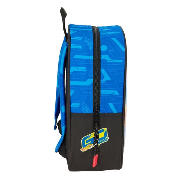 Skolebag Hot Wheels Let's race Blå Svart 22 x 27 x 10 cm