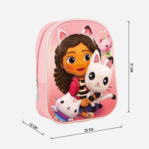 Skolebag Gabby's Dollhouse Rosa 25 x 31 x 10 cm