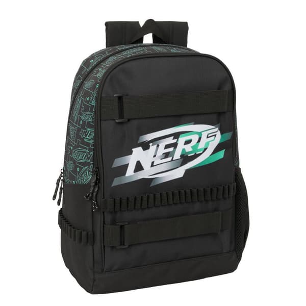 Skoletaske Nerf Game Sort 31 x 44 x 17 cm