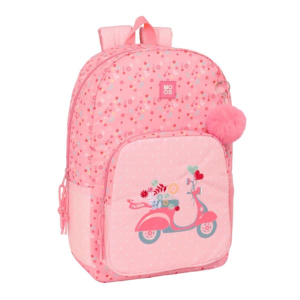 Skolebag Moos Passion Flerfarget 30 x 46 x 14 cm