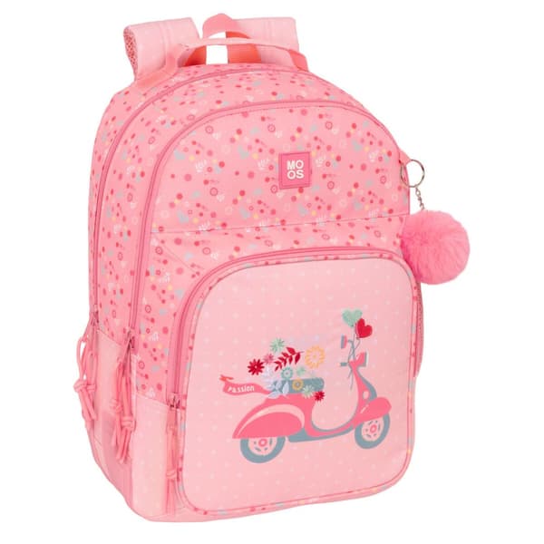 Skolebag Moos Passion Flerfarget 32 x 42 x 15 cm