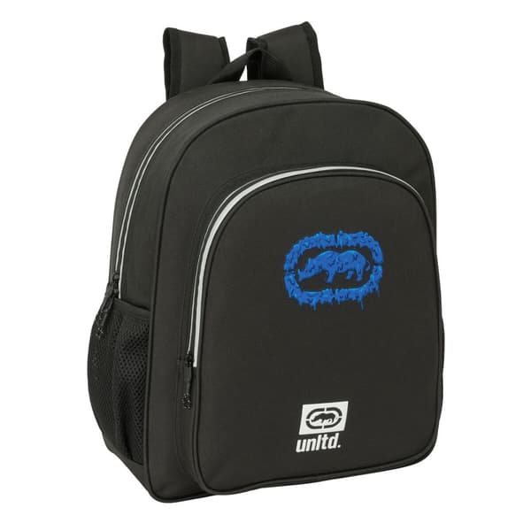 Skolebag Eckō Unltd. Worldwide Svart 32 x 38 x 12 cm