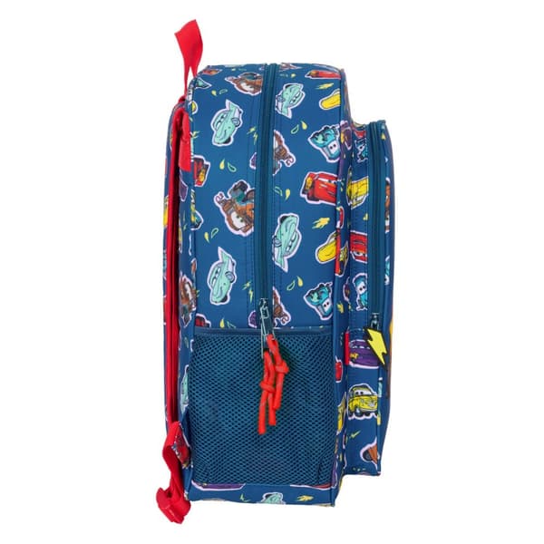Skolebag Cars Racing Marineblå 33 x 42 x 14 cm