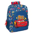 Miniatyrbilde 1 av 3: Skolebag Cars Racing Marineblå 33 x 42 x 14 cm