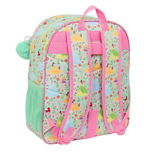 Skolebag Disney Princess Bloom Grønn Rosa 32 x 38 x 12 cm