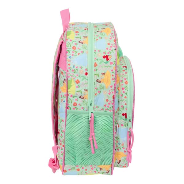 Skolebag Disney Princess Bloom Grønn Rosa 32 x 38 x 12 cm