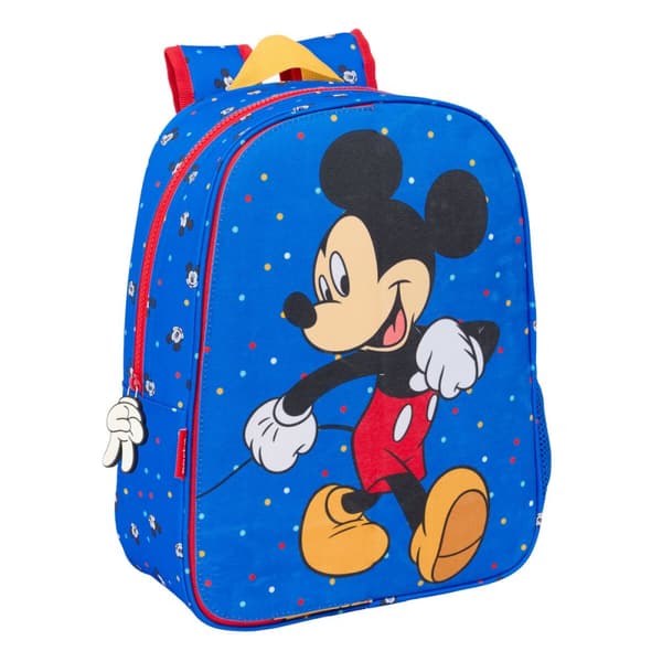Skolebag Mickey Mouse Clubhouse Good day Blå 26 x 34 x 11 cm