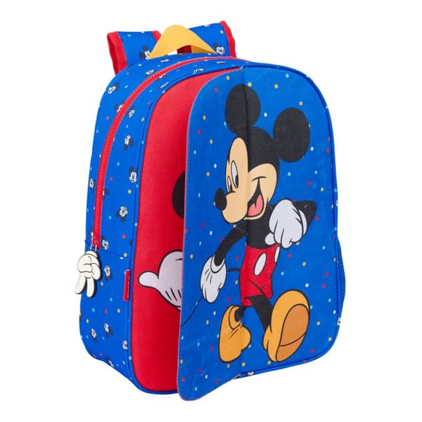 Skolebag Mickey Mouse Clubhouse Good day Blå 26 x 34 x 11 cm