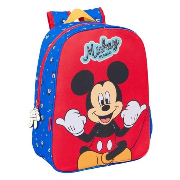 Skolebag Mickey Mouse Clubhouse Good day Blå 26 x 34 x 11 cm