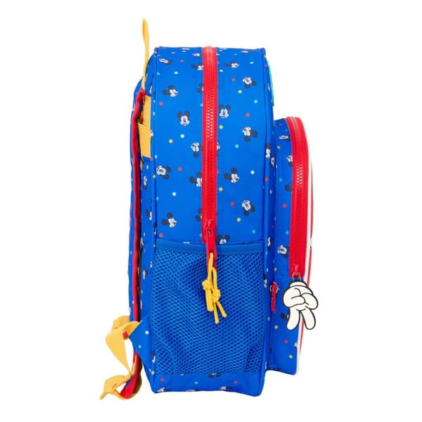 Skolebag Mickey Mouse Clubhouse Good day Blå 32 x 38 x 12 cm